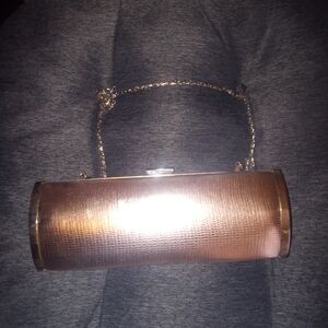 Metallic pink from Style&co. Clutch or handbag with chain strap